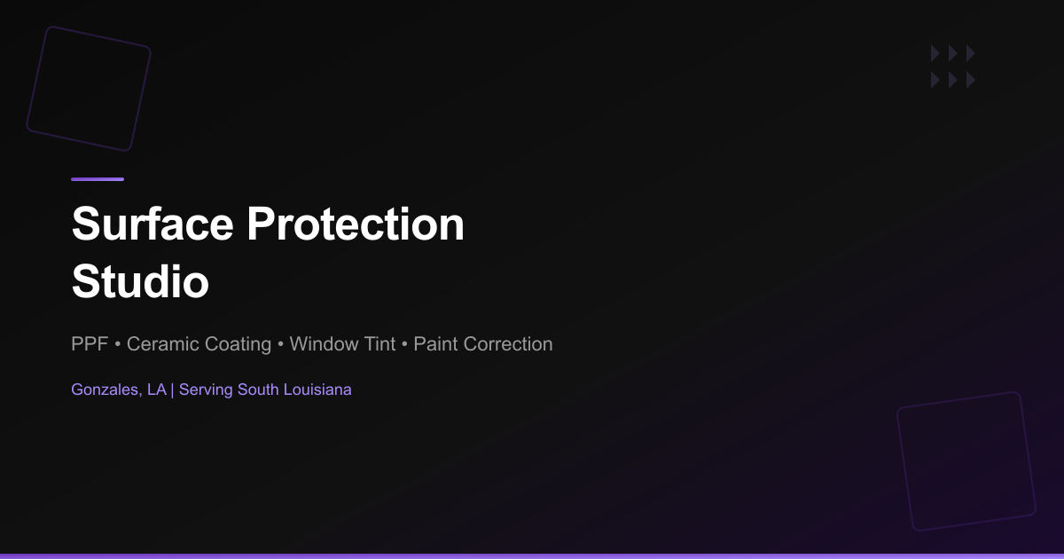 Studio Protect Paint Correction Services | Surface Protection Studio – Gonzales, LA