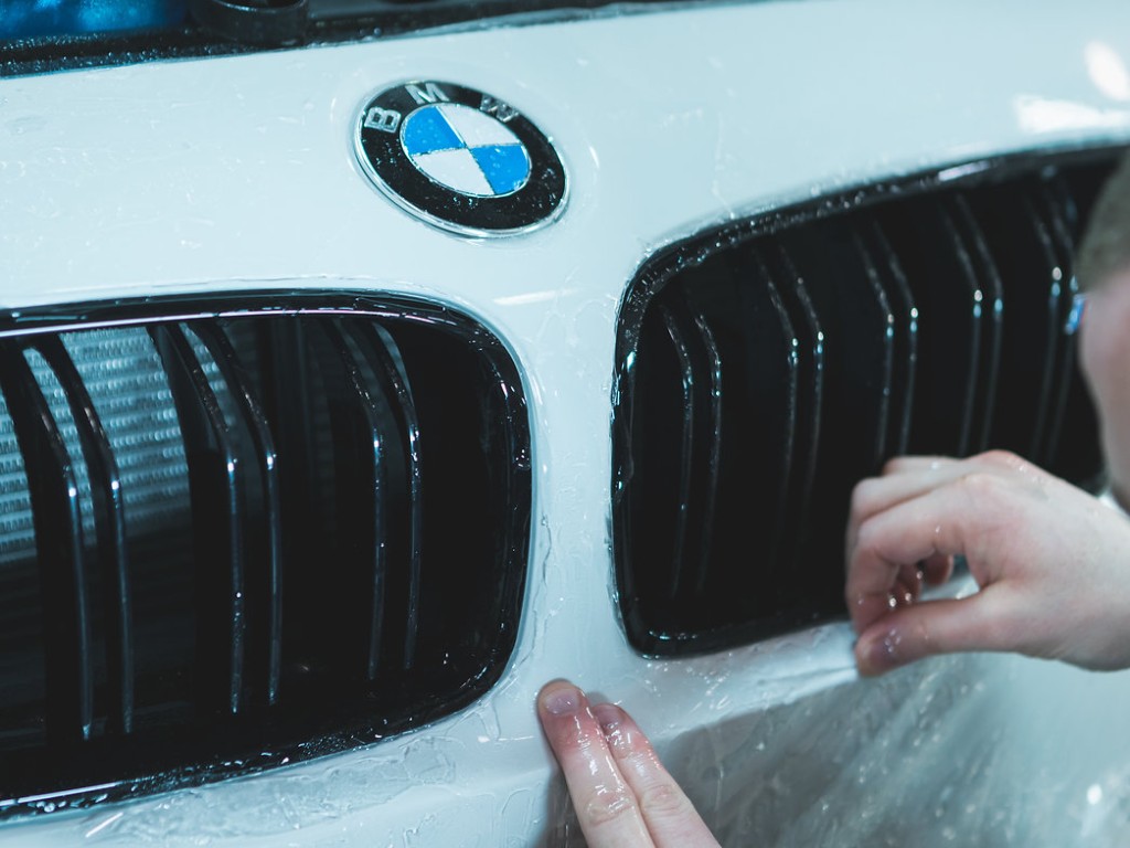 Grey C8 Corvette protected at Surface Protection Studio